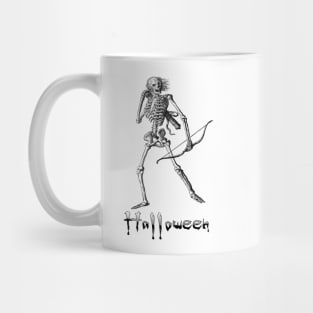 Halloween Fighting Skeleton Mug